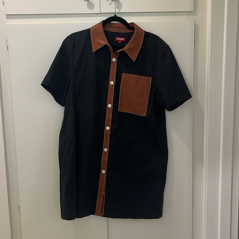 Black & Brown Staud Dress